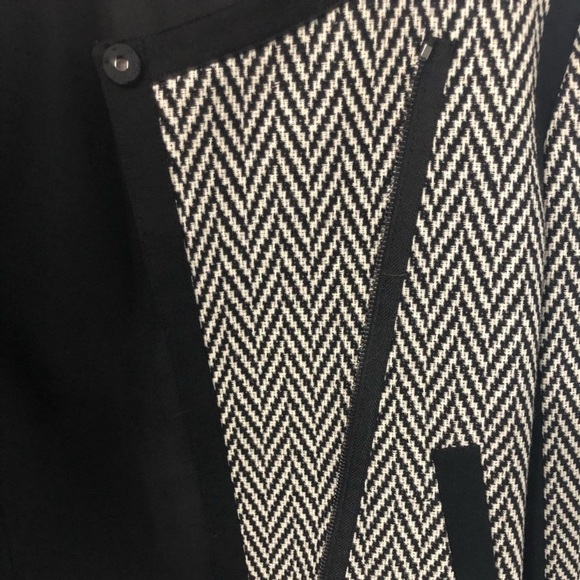 Ann Taylor herringbone Moto jacket, like new (2) - Picture 3 of 5